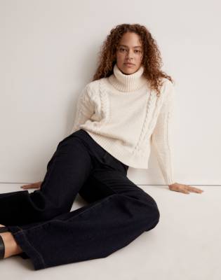 Cable Turtleneck Sweater