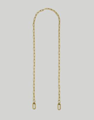 Mw The Crossbody Bag Strap: Thin Chain Edition In Vintage Gold