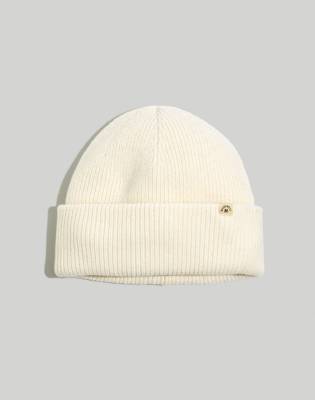 Mw Short Beanie In Bright Ivory