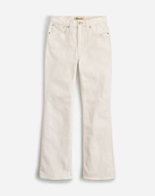 Madewell Kick Out Crop Jeans In Pure White