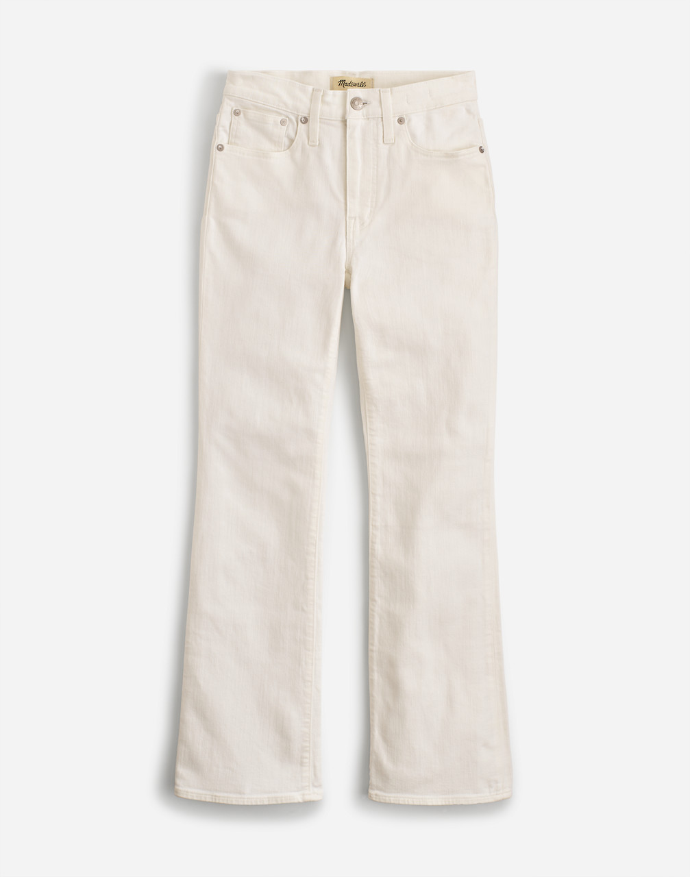 Mw Kick Out Crop Jeans In Pure White
