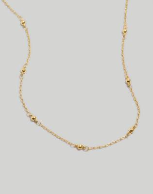 Mw Skinny Choker Necklace In Vintage Gold