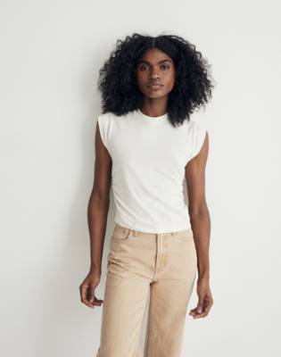 Madewell Side-cinch Muscle Tee In Lighthouse