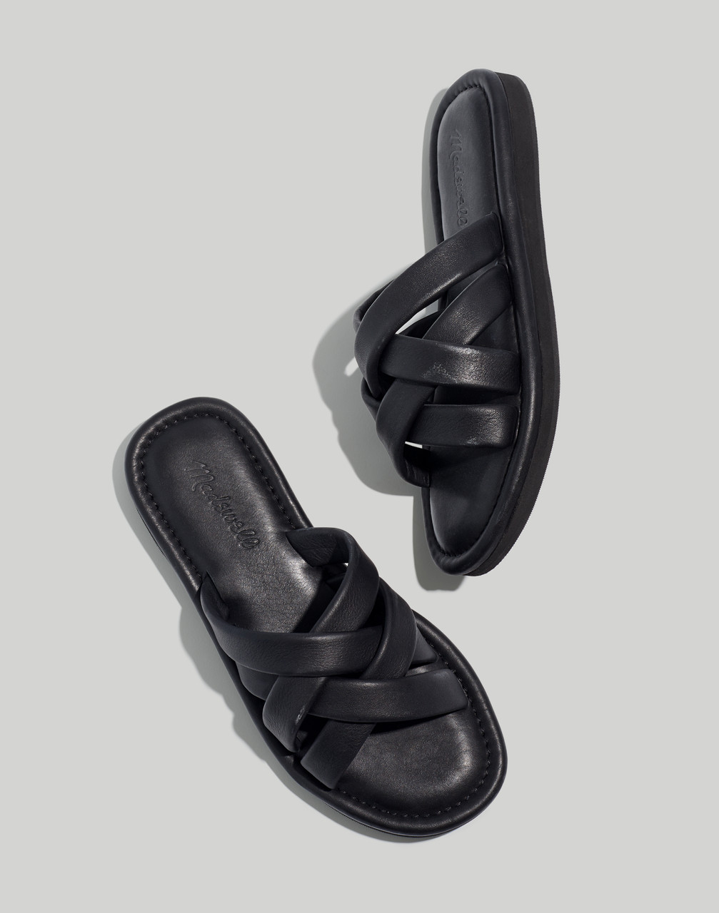 Mw The Leeandra Slide Sandal In True Black