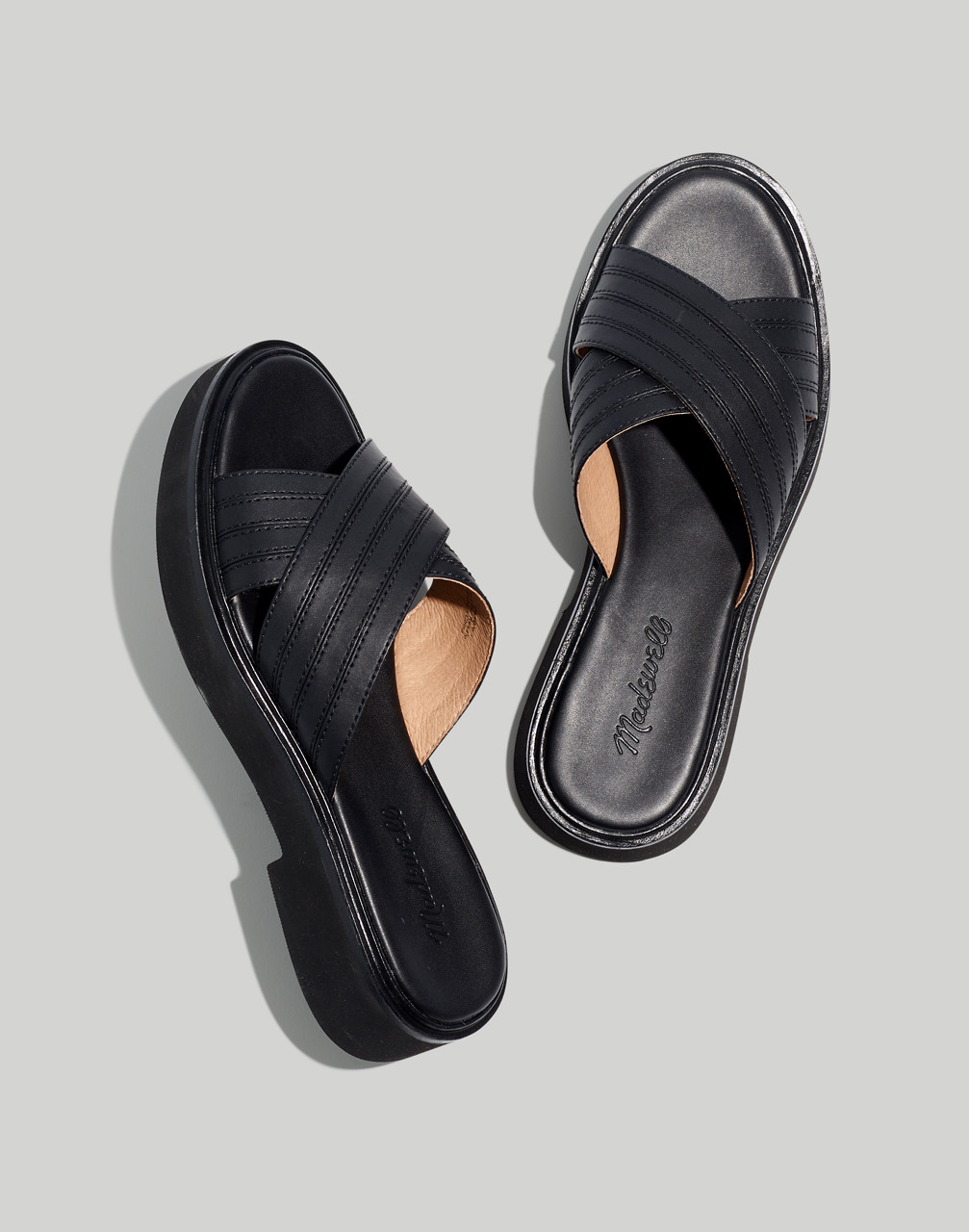Mw The Alina Platform Sandal In True Black