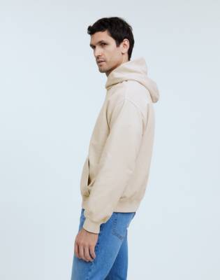 Madewell The Bedford Hoodie Sweatshirt In Bleached Canvas