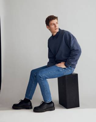 Mw The Bedford Crewneck Sweatshirt In Craftsman Blue