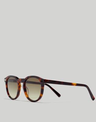 Shop Mw Round Acetate Sunglasses In Classic Tortoise Mens