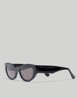 Madewell Demmera Sunglasses In Black Coal
