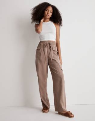 Mw Midrise Straight Cargo Pants In Light Umber ModeSens
