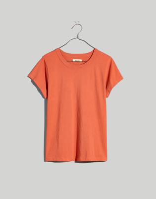 Madewell Softfade Cotton Perfect Vintage Tee In Sweet Dahlia